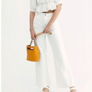 We The Free White Flare & Wide Leg Jeans